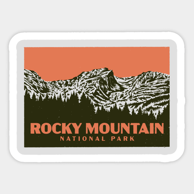 Rocky Mountain National Park Sticker by Iambolders